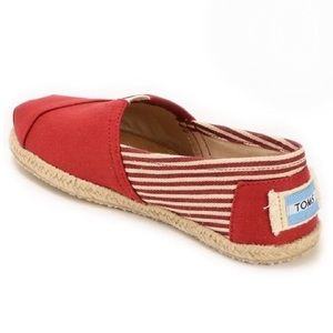 Toms Red Flats Excellent Condition